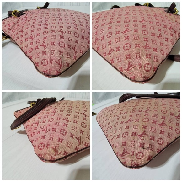 Authentic LOUIS VUITTON Cerise Monogram Mini Lin Francoise Shoulder Bag - Picture 13 of 16
